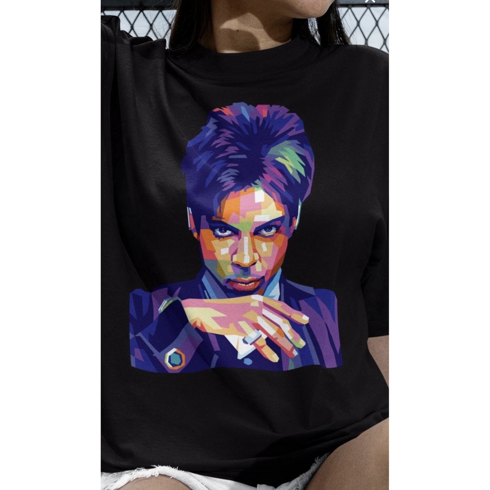 Prince T Shirt Black Unisex Adult XL